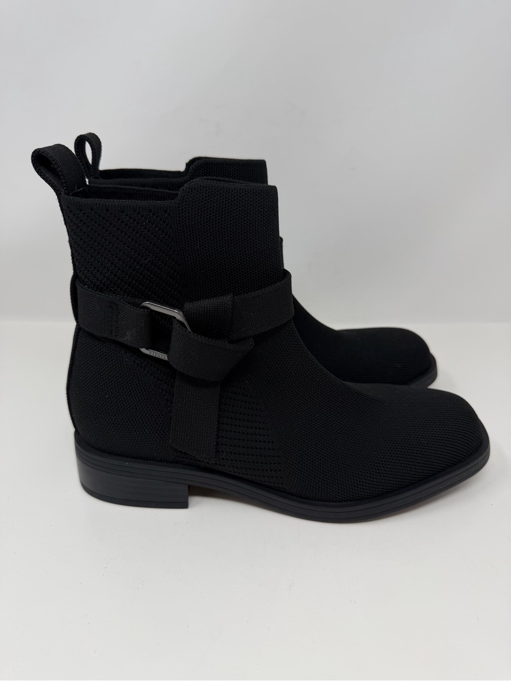 VIVAIA Cailyn Square-Toe Ankle Biker Boots Water-Repellent Black 36.5